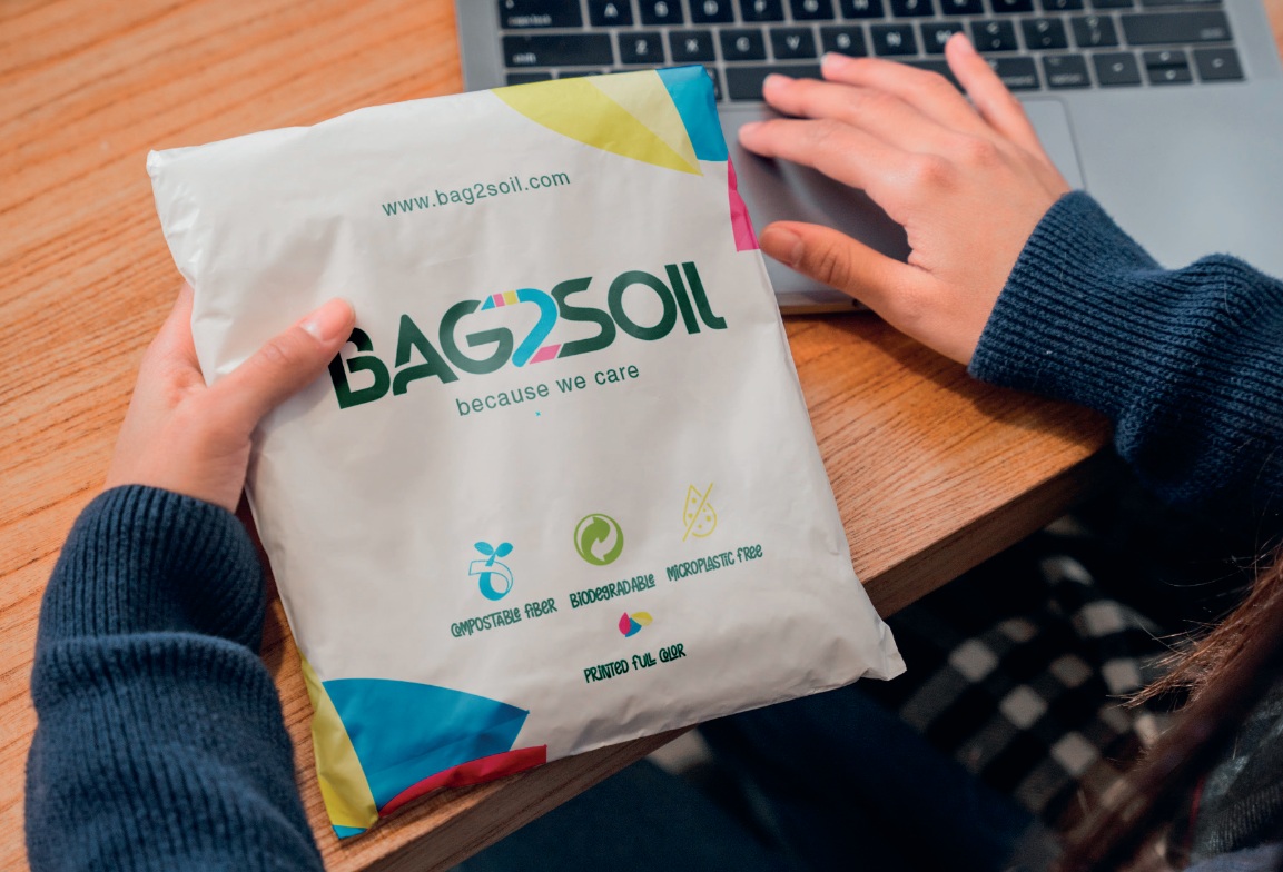 Bag2Soil compostable mailer bag